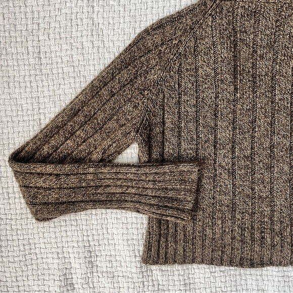 Y2K No Boundaries Brown Knit Hoodie - Picture 7 of 7